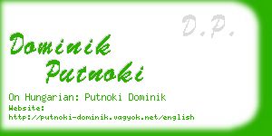 dominik putnoki business card